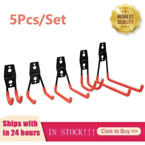 Wall Mount Garage Bike Hanger Hook Heavy Duty Metal Hooks For Hanging Tools Warehouse Storage Tool Organizer Hooks With Screws