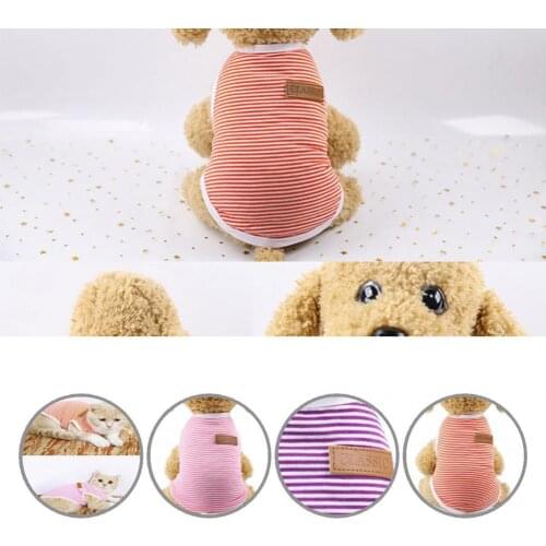 Non-allergic Stylish Pet Dog Cats Vest Outfit Elastic Pet Clothing Fine Workmanship for Kitty