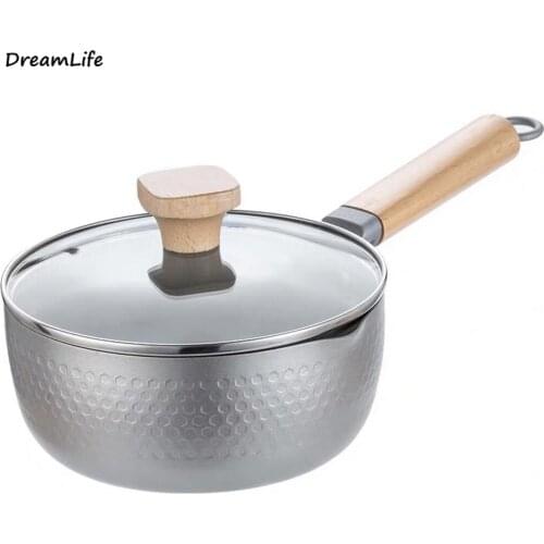 Physical Non-stick Japanese-style Snow Flat Pot Easy to Clean Instant Noodle Pot Small Pot Easy to Pour Household Gas Noodle