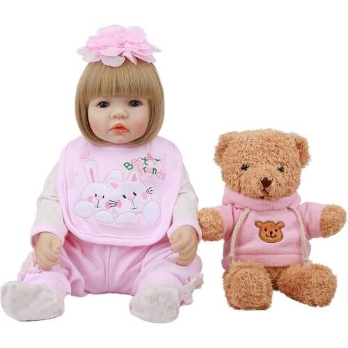 Hoomai 48cm Silicone Fashion Realistic Waterproof Baby Dolls Soft Touch Toddler Xmas Gift Birthday Present reborn doll