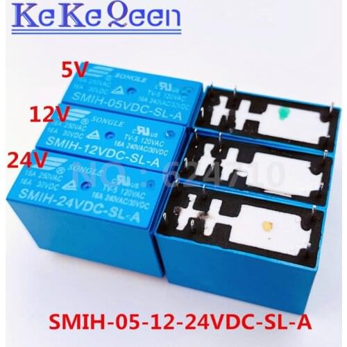 SMIH-05VDC-SL-A SMIH-12VDC-SL-A SMIH-24VDC-SL-A 05 12 24 V Relays 16A 250V 6pin A group of normally open New and Original