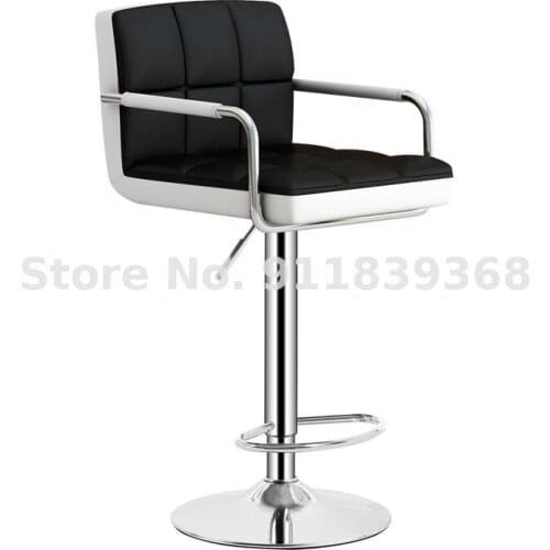Bar Chair Family Lift Bar Chair Modern Simple Bar Chair Back Stool Front Desk Chair High Bar Stool High Footstool