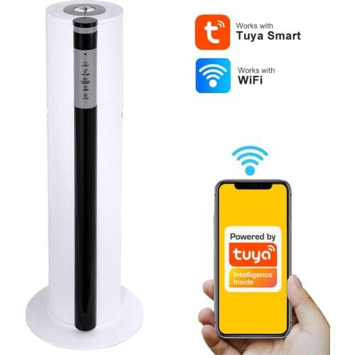 Tuya WiFi Smart Large Floor Stand Air Aroma Diffuser Household Night Light Big Mist Fog Humidifier Ultrasonic Essential Oil Gift