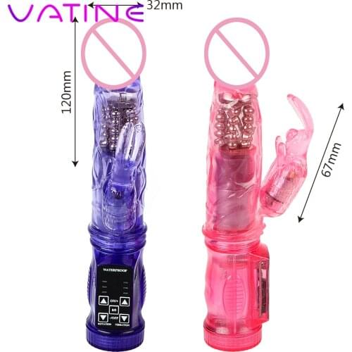 VATINE Multispeed Rotation Vibrator G-spot Massager Dual Stimulation Masturbation Devices Sex Toys for Women Waterproof