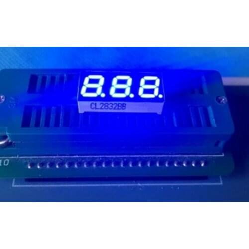 10PCS New and original 3 Bit 0.28 inch Digital Tube LED Display Blue Light 7 Segment Common Cathode/Anode