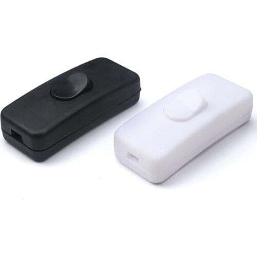 10pcs Wholesale 110v 250V 2A 303 ON OFF push button switch Table Led Lights online switch 2gang rocker switch