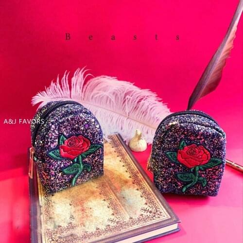 12pcs lot Creative Anniversary Birthday Bridal party gifts glitter candy bag chocolate container wedding bridesmaid gift