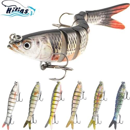 140MM/26G 137MM/27G Bionic Hard Bait Wobblers Sinking Jointed Swimbait Treble Hook 3D Eyes In River Pond Lake For Trout Pike
