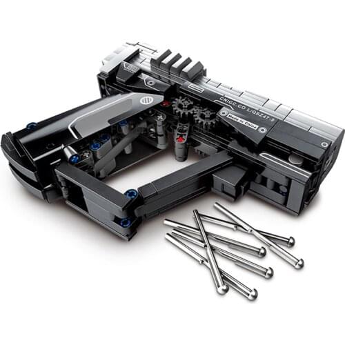 2021 Military Weapons Wandering Earth Rifle Signal Guns Army Building Blocks Kit Bricks Classic Model Children Toys Boys Gifts