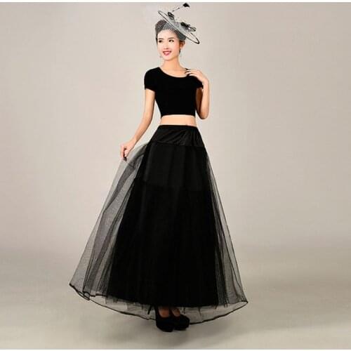 3-layer Hard Net Soft Support no Hoop Wedding Dress Fluffy Petticoat Bridal Wedding Lining Skirt Ladies Women Slip Skirts E15E