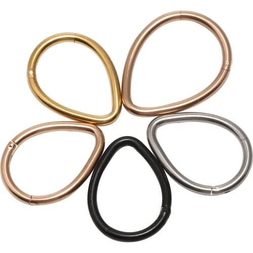 50pcs/lot Free Shipping Drop Seamless Hinged Segment Ring Clicker Cartilage Nose Hoop Septum Rings 16GX8/10MM
