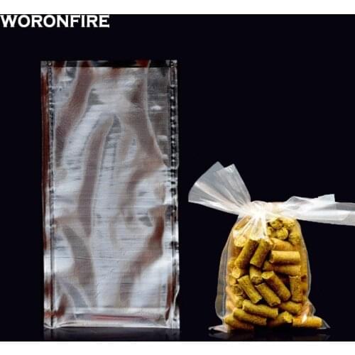 50pcs/lot Pva Bag For Carp Fishing 6 Size Water Dissolving PVA Bags Mesh For Carp Coarse Boilie Pellet Baits Fishing Feeder Bag