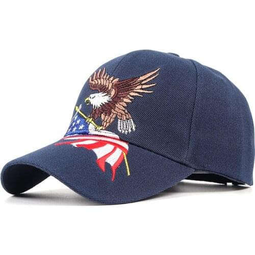 Fashion Animal Embroidery Baseball Cap Men Women Summer Eagle USA Flag Bone Snapback Red Black Dad Hat Gorras Hombre Womens caps