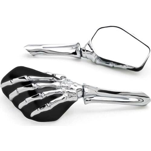 Brand new Black/Chrome Custom Motorcycle Skeleton Mirrors For Kawasaki Vulcan Classic Limited 2000