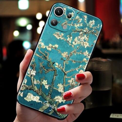 Funda Xiaomi Mi 11 Lite Case Cover 8 9 9t 10t Pro Mi11 Ultra Protective Back Coque 3D Relief Cute Flower Soft Phone Bag Gift New