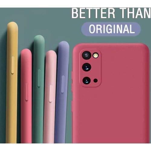 S20FE S20 S 20 FE S21 S20 Ultra Plus Case Liquid Silicone Soft Camera Protector Cover For Samsung Galaxy S21 S20 fe Ultra Plus