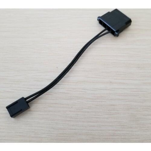 D-Type IDE 4Pin Female to 3Pin Male Cooling Fan Transfer Power Cable Adapter 22AWG 10CM