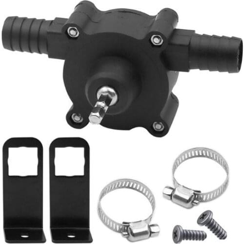 Electric Drill Pump Self Priming Transfer Water Pump 1/4' Shank Self Priming Oil Fluid Water Pump