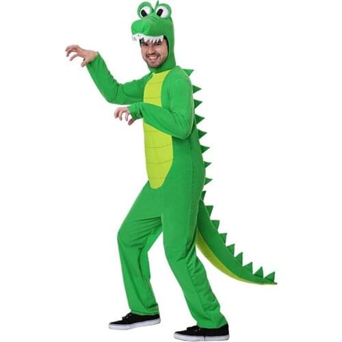 Kigurumi Halloween Cosplay Anime Unisex hoodies Animal Crocodile Onesies Cosplay Costume Carnival Masquerade Party for Adult
