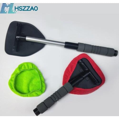 Window Cleaner Brush Kit Car Windshield Cleaning Wash Tool Inside Interior Auto Glass Wiper With Long Handle Defogging wipe