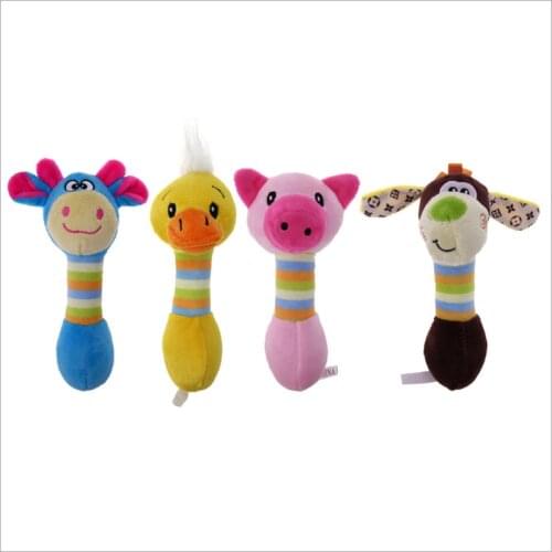 Cute Pet Dog Toys Chew Squeaker Animals Pet Toys Plush Puppy Honking Squirrel For Dogs Cat Chew Squeak Toy Dog Goods