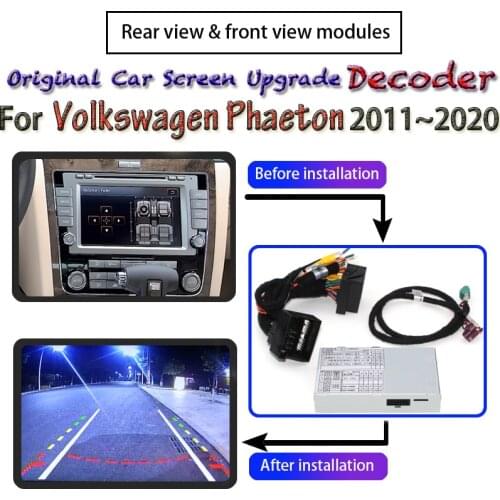 Front Rear View Camera Module For Volkswagen Phaeton 2002~2016 Interface Original Car Screen Upgrade Reverse Parking CAM Decoder
