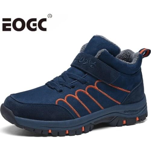 High quality Men Boots Winter Warm Snow boots Men Plush ankle Boots work safety men winter shoes