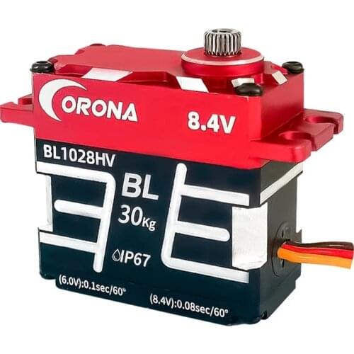 BL1028HV 5.0-8.4V HV Full Metal Brushless Servo Waterproof High-Speed High-Voltage Servo For Racing Car / Rc Car Accessories