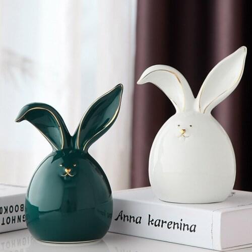 Nordic style rabbit ornaments indoor living room decorations light luxury room layout lovely creative furnishings