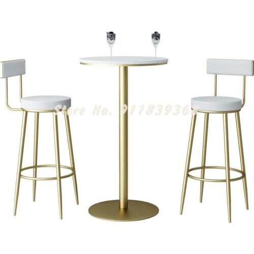High Chair Bar Chair Simple Luxury Bar Stool Modern Bar Chair Home Front Desk Bar Back Bar Chair Nordic