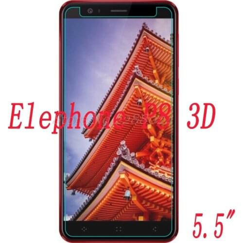 2PCS Smartphone Tempered Glass 9H Explosion-proof Protective Film Screen Protector mobile phone for Elephone P8 3D