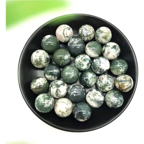 1/2pcs Natural Aquatic Agate Ball Quartz Sphere Healing Minerals Meditation Healing Reiki Stone Natural Stones and Minerals