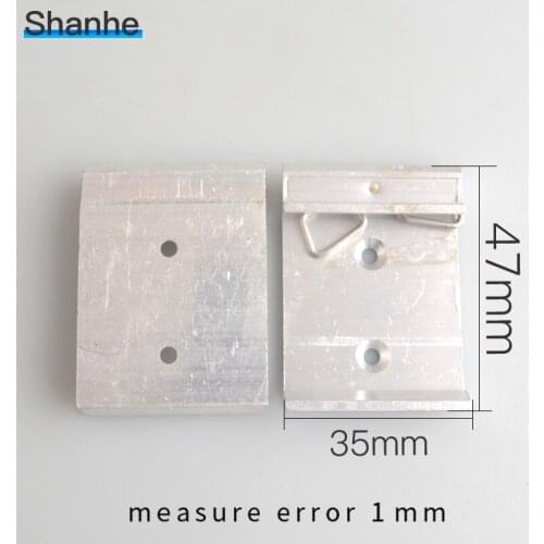 1pc 35mm Aluminum Din Rail Fixed Clamp Fasten Clip for Relay Mounting clamps