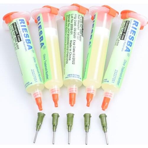 RIESBA 559 10cc solder paste flux NC-559-ASM oil cylinder BGA welding flute flux for soldering nc 559 soldering flux