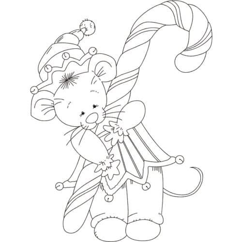 10x6 Bear cub takes rainbow stick New Transparent Clear Rubber Stamp Sheet Cling Scrapbooking Photo Album PaperCard DIY Craft