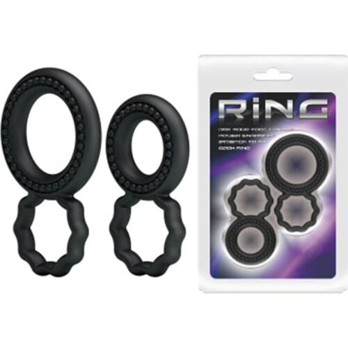 2pcs Durable Silicone Sperm Lock Penis Ring Delay Ejaculation Cock Rings for Men Erection Time Extend Lasting Products Sex Toys