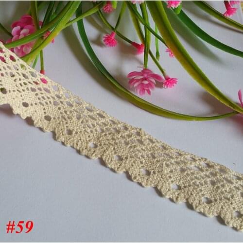 24yards/lot Cotton Lace Embroidered border Trim Clothing Decorative Ribbon Home DIY Sewing Crafts Decoration Accessories NO59