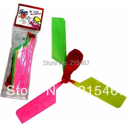 5 Set Per Lot New Novelty Balloon Helicopter Birthday Party Favors Kids Fun Toys Wholesale Pinata Loot Bag Gag Gift
