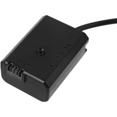 5V 2A USB to NP-FW50 Dummy Battery Eliminator Power Supply Adapter for -Sony A7 A7RII A6500 A6400 A6300 A6100 A6000