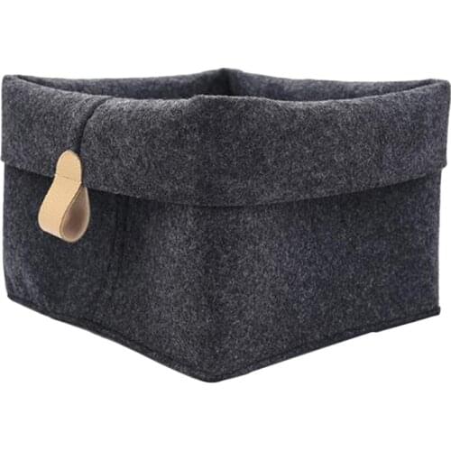 Storage Key Accessory Home Office Basket Small Plant Pot Holder Cute Felt Bag Table Multifunction Container Decoration 26.5*23cm