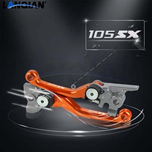 For 105SX 105XC Motorcycle Accessories Dirt Pit Bike Motocross Pivot Brake Clutch Levers 105 SX XC 2007 2008 2009 2010 2011