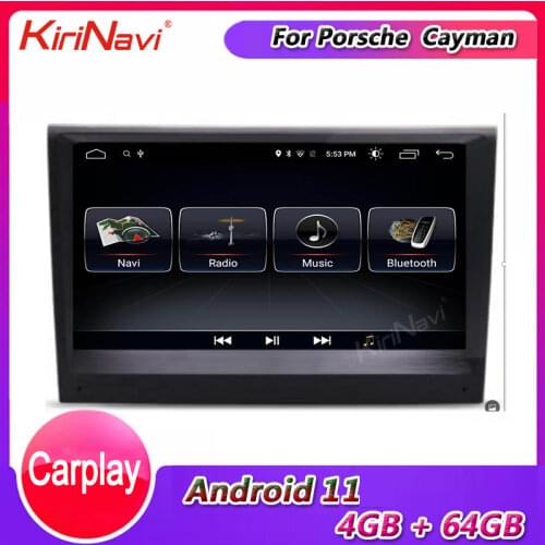 KiriNavi 8" Touch Screen Android 10 Car Radio For Porsche Cayman Boxster 911 Car Dvd Multimedia Player GPS Navigation 2003-2012