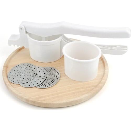 Household Kitchen Utensils Cooking Tools Stainless Steel Vegetable Masher Potato Press Fast Crushing And Extruder