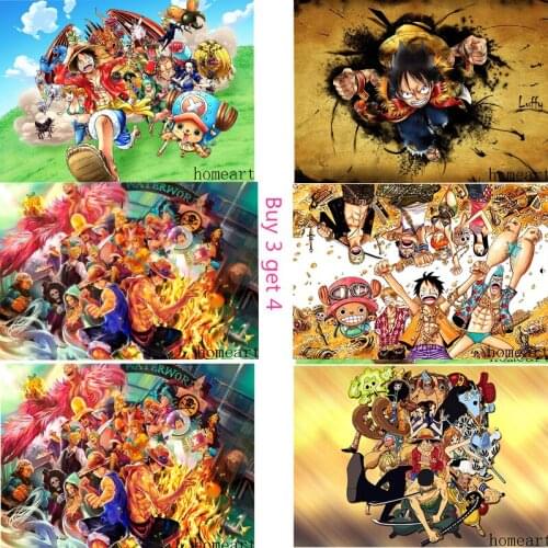 One Piece Poster Clear Image Wall Stickers Home Decoration Good Quality Prints White Coated Paper O2