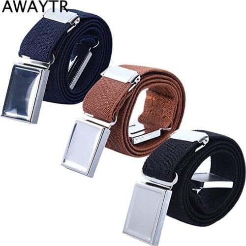 AWAYTR Boy Kids Magnetic Buckle Belt Adjustable Elastic Childrens Belts Elastic Waistband Adjustable Belt for Boys Girls