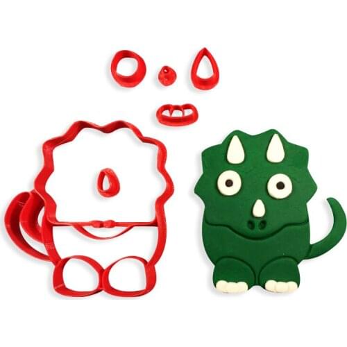 Dinosaur stegosaurus Triceratops bronotosaurus Pterodactyle cookie cutter birthday fondant cake cupcake lollipop decorating