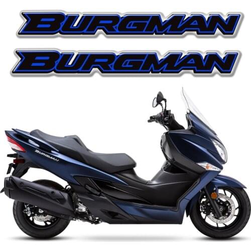 For Suzuki Burgman 125 200 400 650 Motorcycle Emblem Badge Logo Decals Scooter Stickers Tank Pad 2015 2016 2018 2019 2020