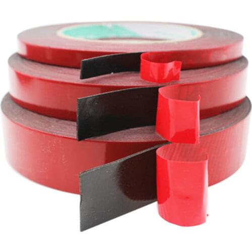 Wide 8-30mm Foam Double Sided Adhesive High Viscosity Black Sponge Automobile Adhesive Tape Mounting Fixing Waterproof Wall 10M