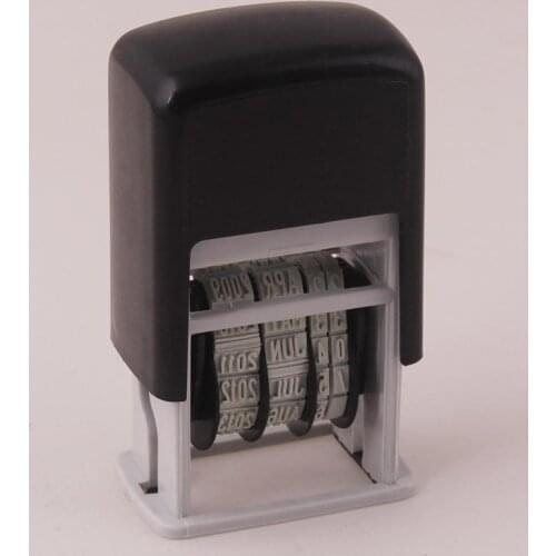 Escolar Supplies Emboss DIY Handle Account Date Stamps Stamping Mud Set Mini Self-Inking Stamps For Office