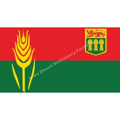 Saskatchewan 60th Anniversary Flag 150X90cm (3x5FT) 120g 100D Polyester Double Stitched High Quality Free Shipping